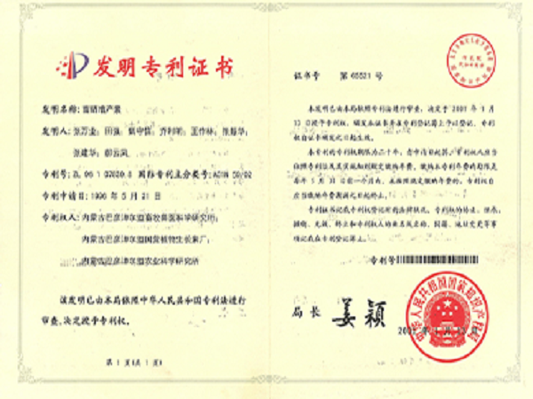 专利证书